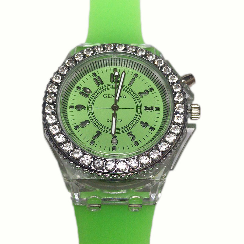 ins same luminous watch personality harajuku korean fashion trendy men and women primary and secondary school students led fluorescent couple watch Specification drawing