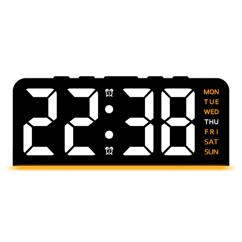 cross-border innovative led large digital clock ambience light date desk clock multi-function digital alarm clock gh8033 Application Scenario