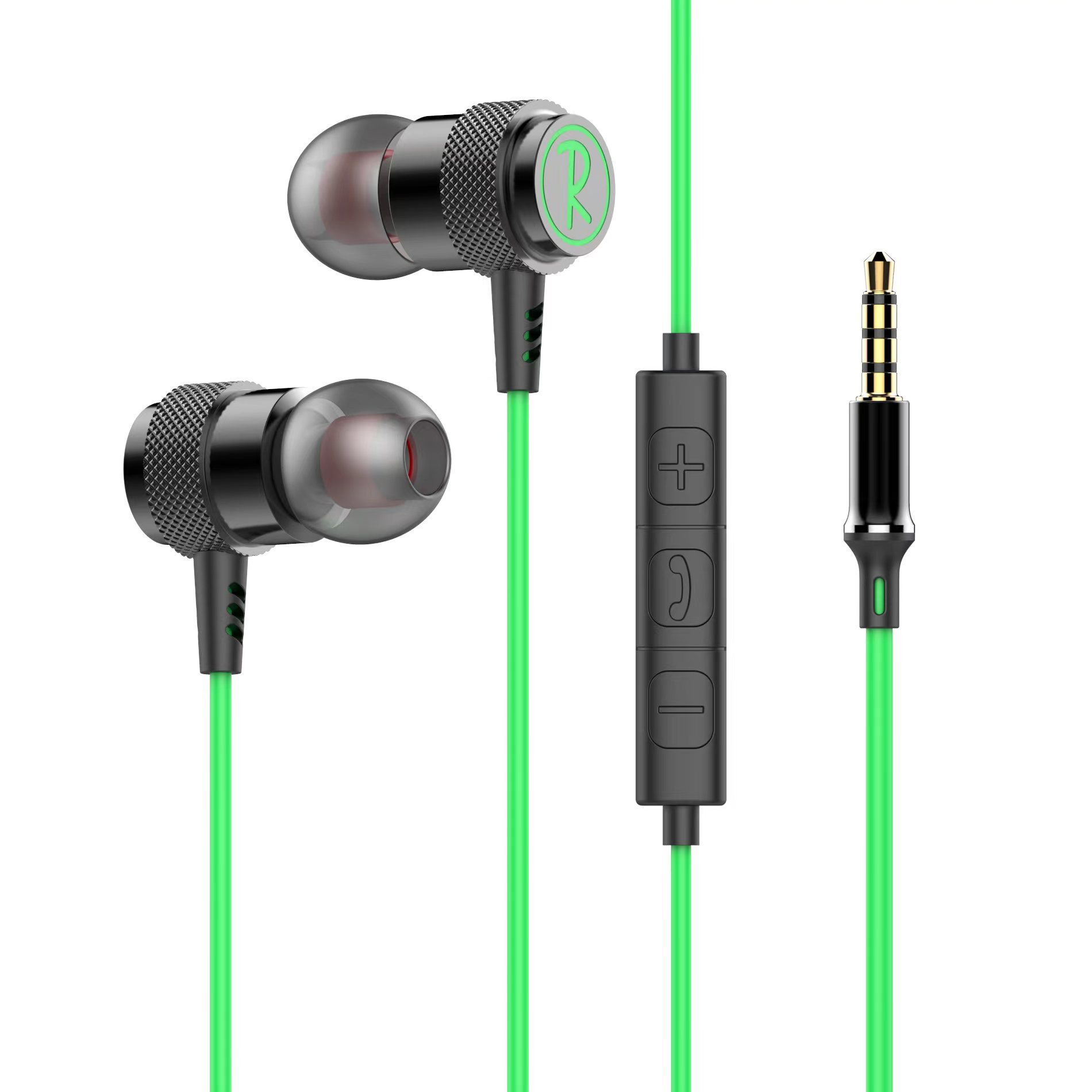 good sound quality wired headset wired game in-ear for pubg special earbuds headset with microphone bass surround details Picture