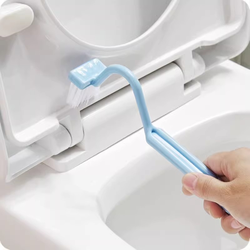 toilet s-type toilet brush japanese style dead corner cleaning brush creative toilet brush plastic curved brush toilet brush details Picture
