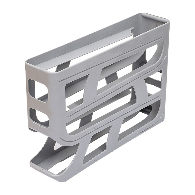 cross-border slide egg storage box refrigerator side door storage box roll egg egg holder tray automatic roll egg egg storage box Application Scenario