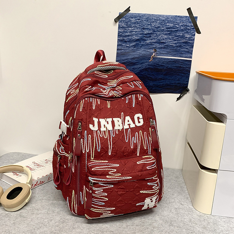 good-looking schoolbag junior high school girls primary school students girlish style cute and lightweight backpack high school students large-capacity backpack Item Picture