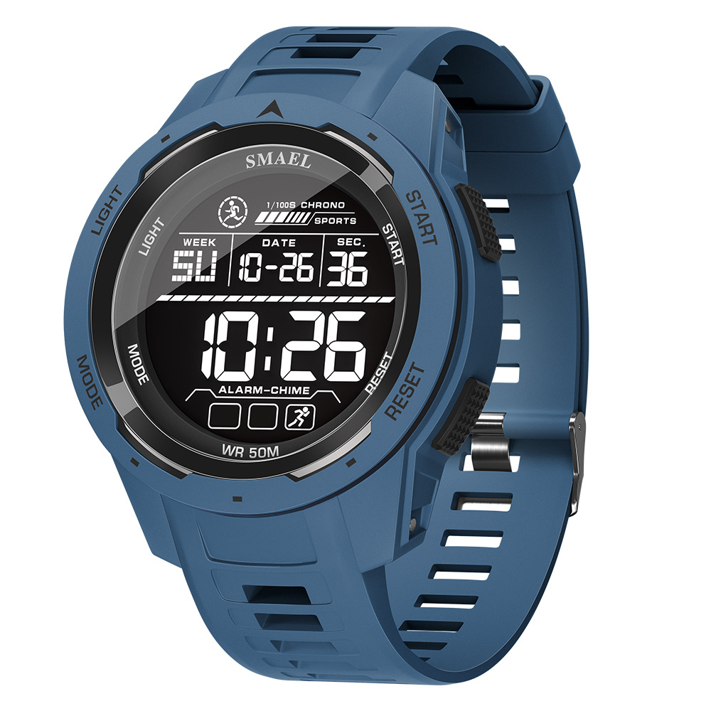 smael new neutral electronic watch led luminous digital display outdoor sports good-looking waterproof multifunctional watch Specification drawing