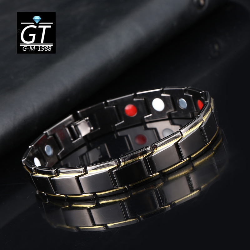 amazon cross-border hot detachable magnet bracelet men's european and american men's metal couple jewelry bracelet bracelet full figure