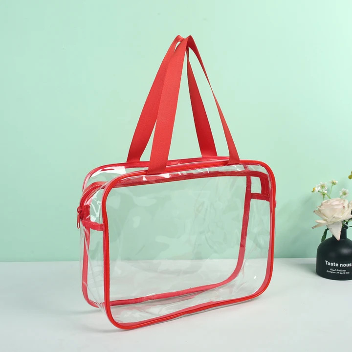 pvc transparent cosmetic bag customized portable storage bag airport items buggy bag waterproof wash bag advanced spot Specification drawing