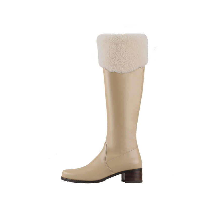 wool version ~ grape ma same lamb wool boots warm thick snow boots female winter cotton-padded shoes with velvet boots Application Scenario
