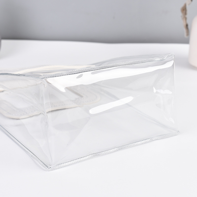 spot pvc handbag wholesale gift candy gift bag plastic high-grade gift transparent packaging bag ins Specification drawing