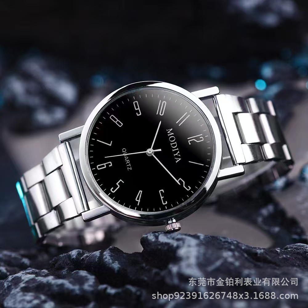 factory direct sales hot cross-border gift watch wholesale men's watch stainless steel quartz men's watch full figure