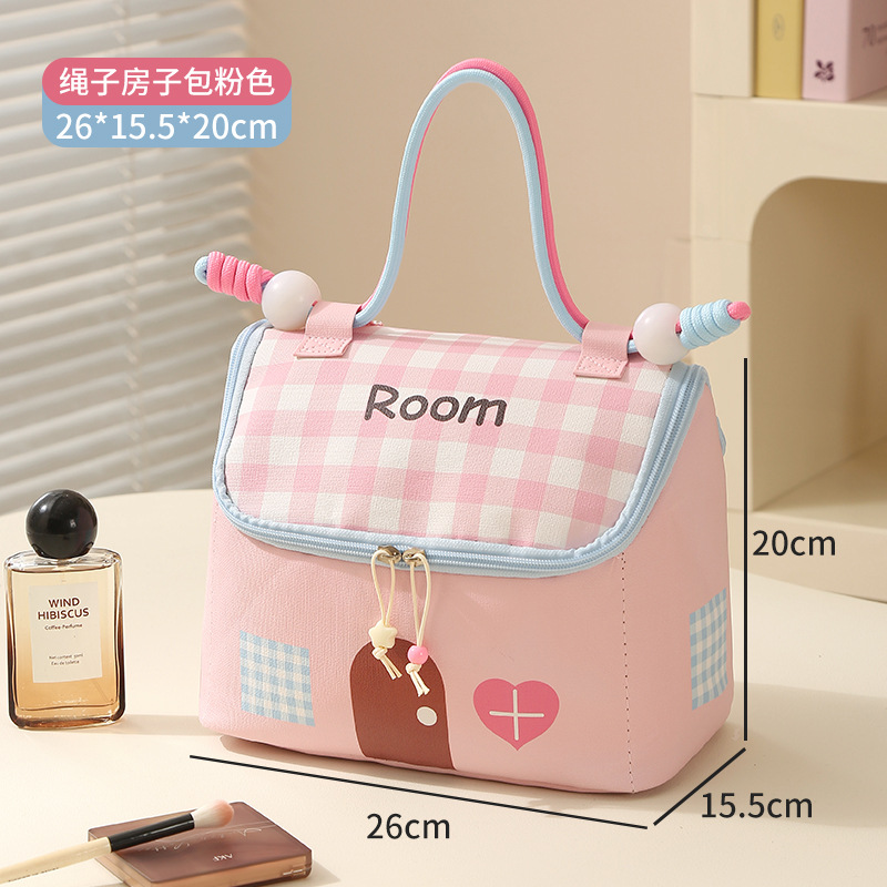 ch cosmetic bag women's portable toiletry bag large capacity dopamine cartoon multifunctional portable waterproof travel storage bag Application Scenario
