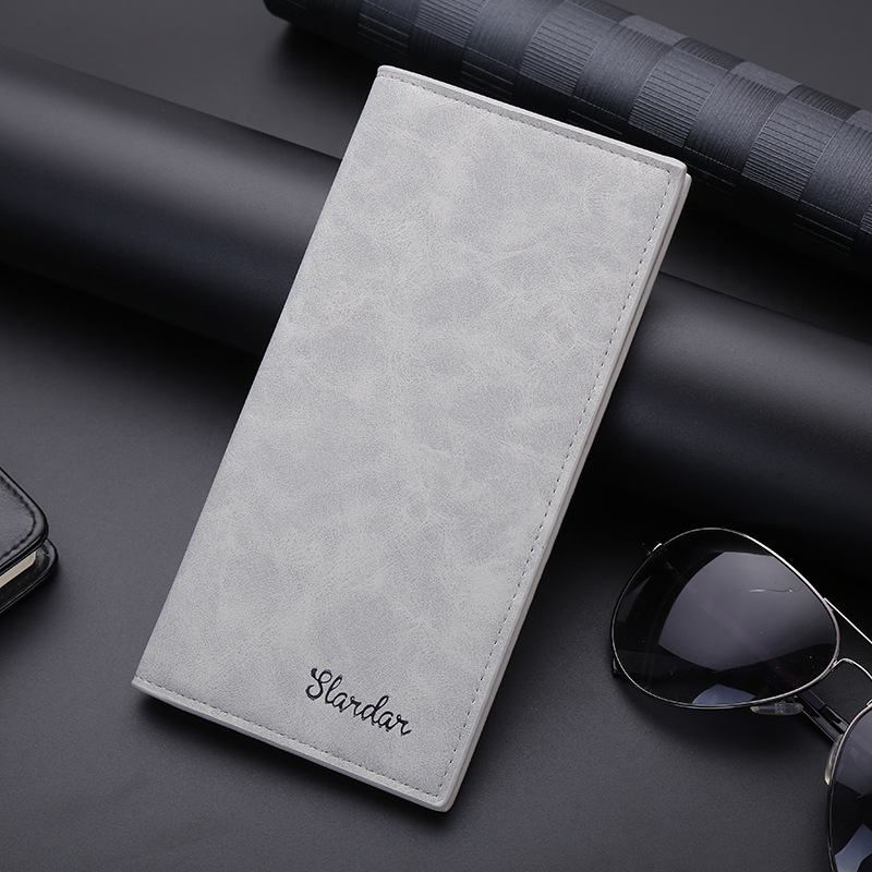 men's wallet men's long type trendy student vintage wallet japanese and korean card holder new thin personality young boys wallet full figure