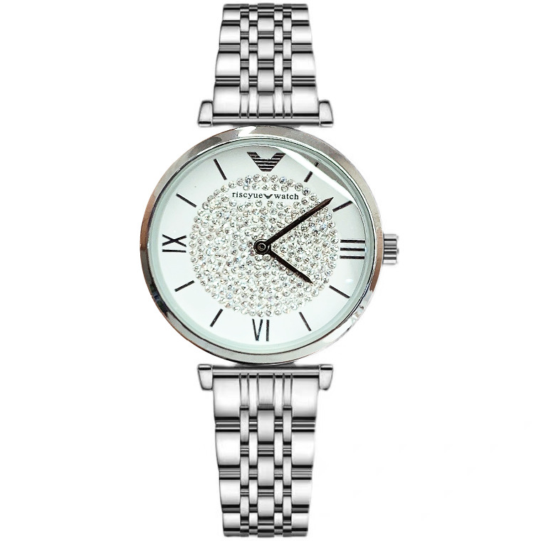 ruishi kaiqi new starry women's watch good-looking steel belt ultra-thin fashion student waterproof quartz watch Item Picture