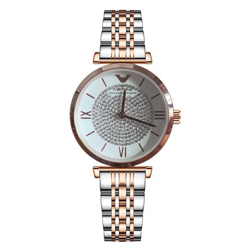 ruishi kaiqi new starry women's watch good-looking steel belt ultra-thin fashion student waterproof quartz watch Specification drawing