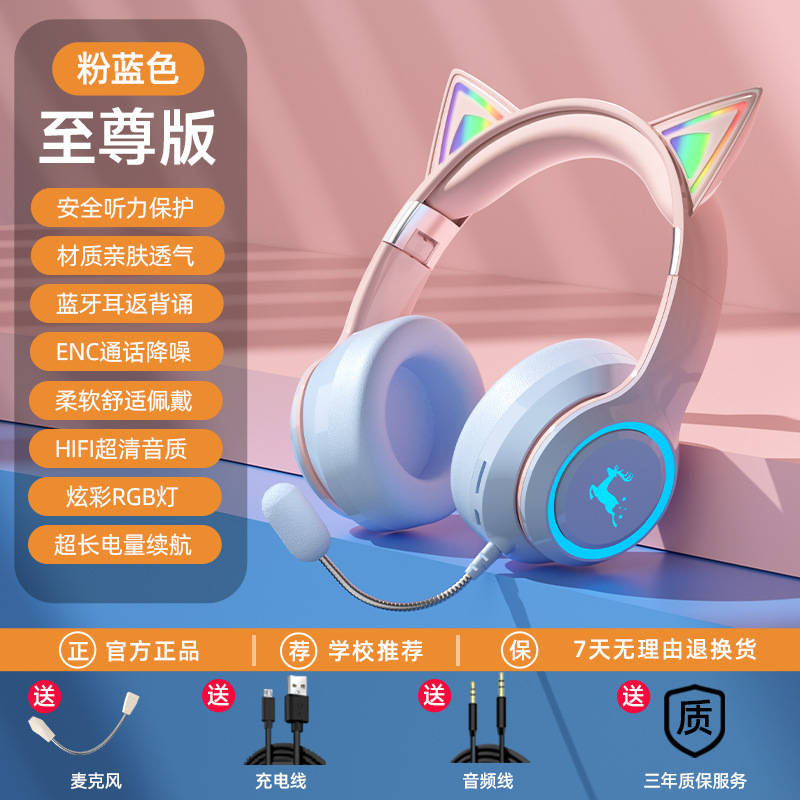 new private model endorsement artifact earphone monitor reading headset bluetooth children student learning factory customization Application Scenario