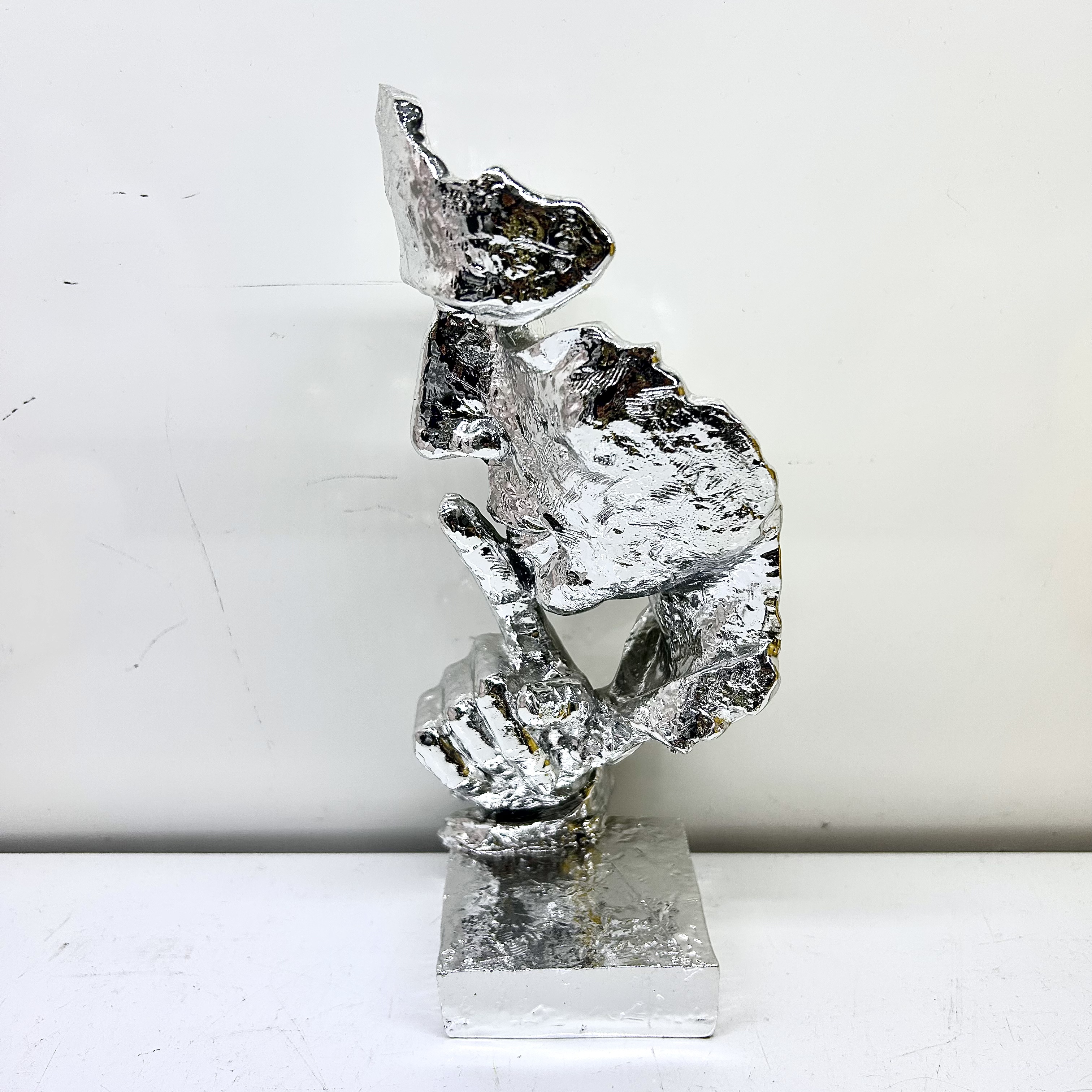 厂家直销 抽象不说电镀工艺品创意北欧雕塑摆件复古办公室客厅 装饰品礼品01