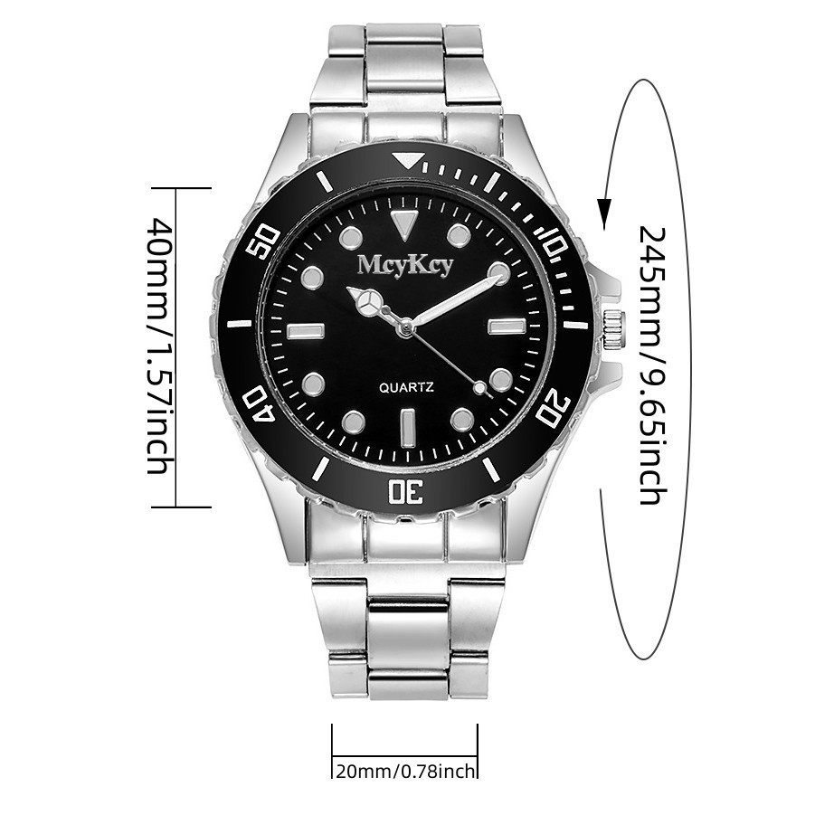 men's steel strap watch quartz watch water ghost business fashion men's watch made of alloy factory in stock supply watch Application Scenario
