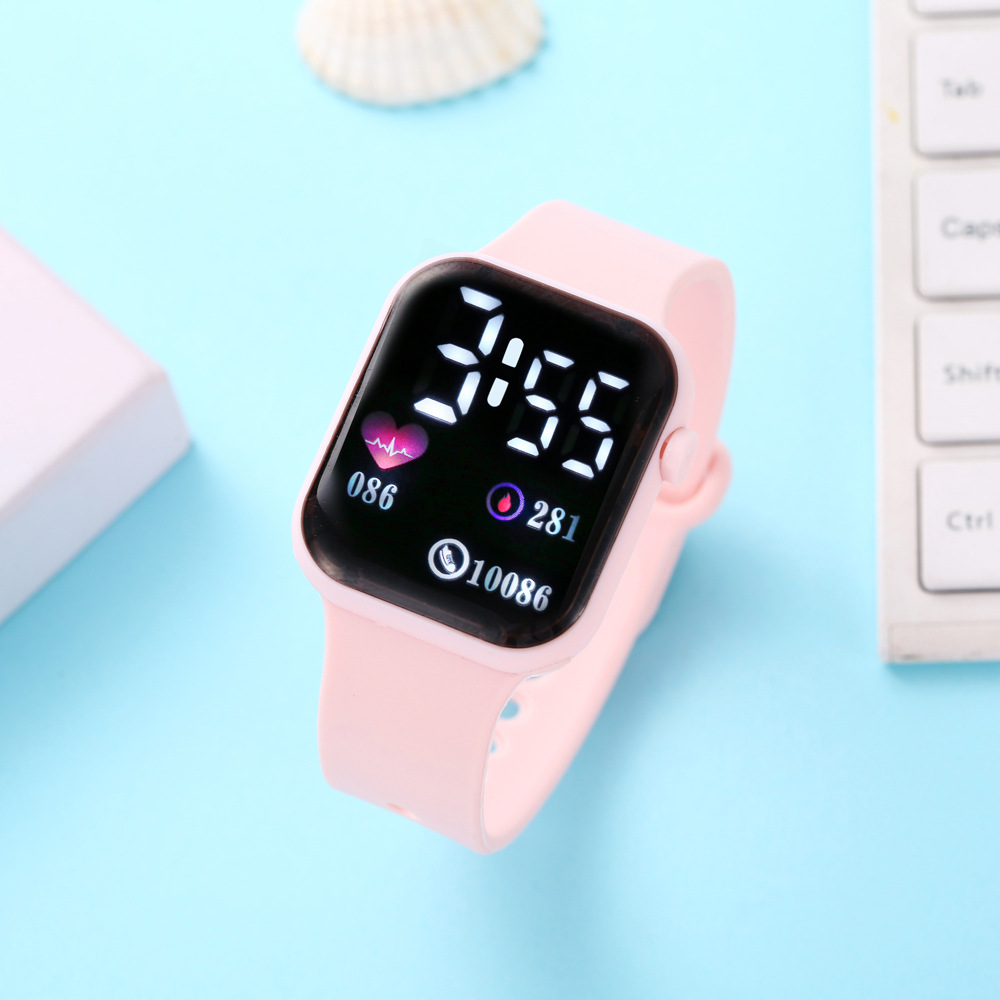 children's electronic watch time girls student girls junior high school waterproof good-looking boys and children cute watch Specification drawing