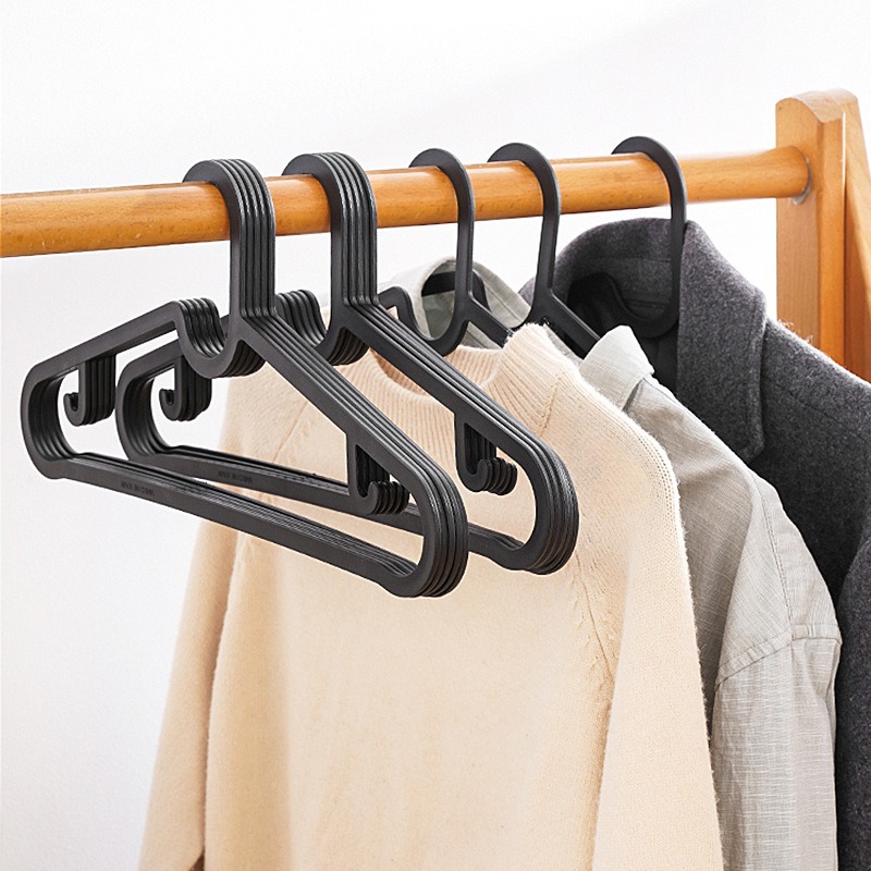 household plastic hanger stack hanging space-saving multifunctional drying clothes hanger thickening bolding wide shoulders without marks pants rack Specification drawing