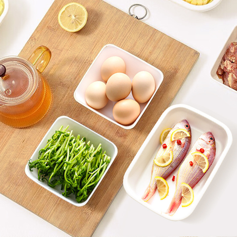 H226-207方形备菜托盘聚餐火锅菜盘家用配菜餐盘厨房料理平底圆盘