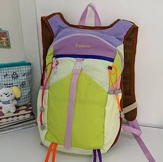color dopamine sports bag women's large capacity lightweight casual travel bag waterproof mountaineering backpack full figure