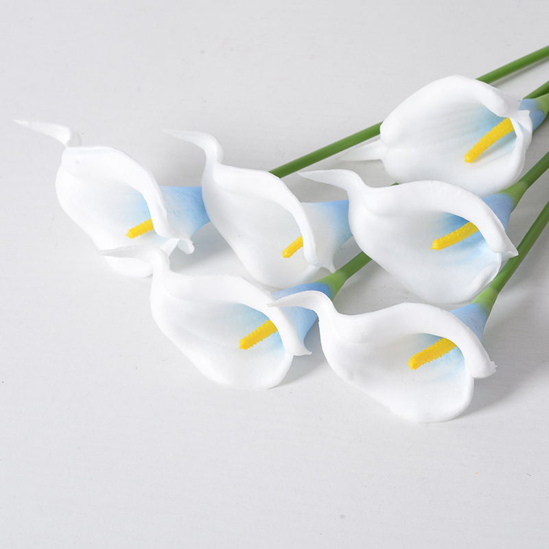 simulation pu mini common calla wedding photography layout home decoration handle flower fake flowers full figure