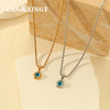 new devil's eye blue pendant necklace men's european and american fashion minority design high-grade clavicle chain female accessories Specification drawing