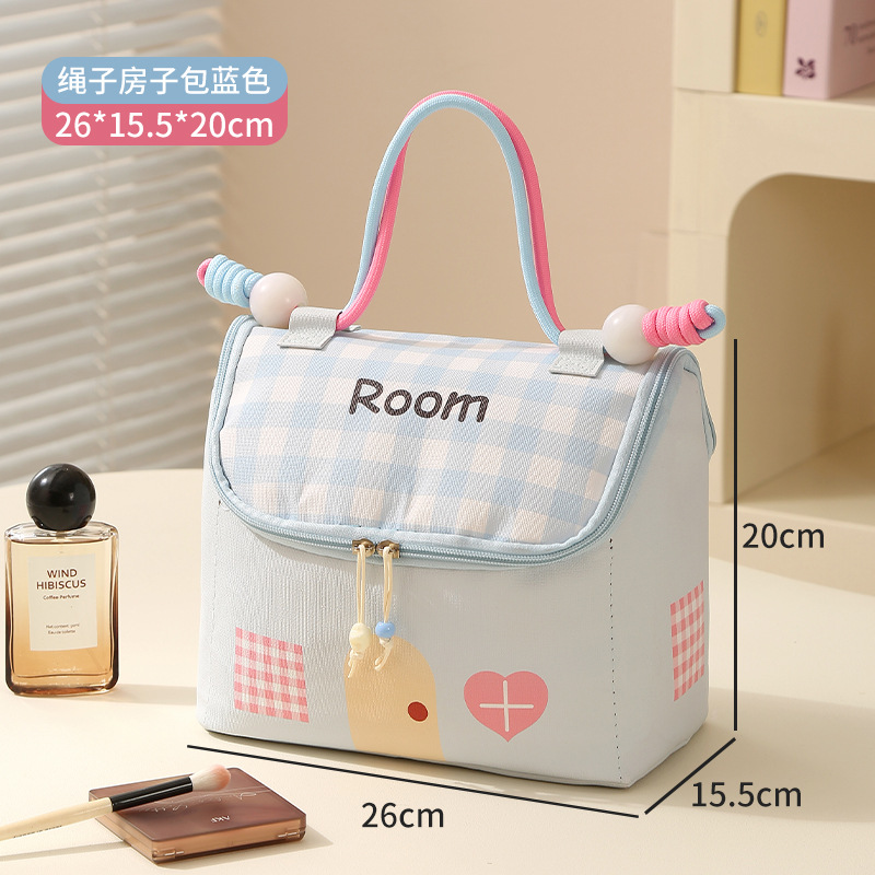ch cosmetic bag women's portable toiletry bag large capacity dopamine cartoon multifunctional portable waterproof travel storage bag Specification drawing