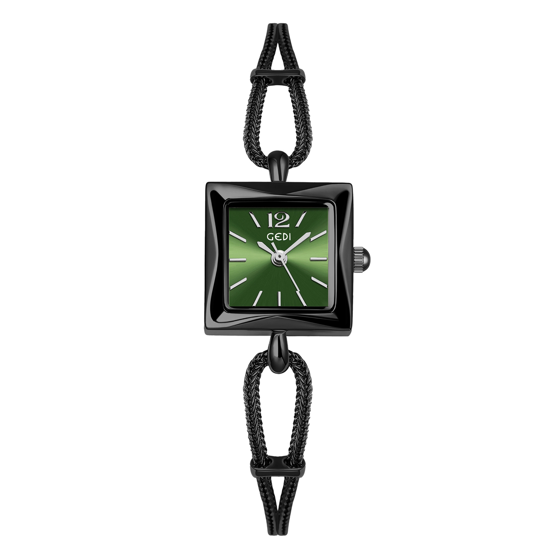 gedi niche high-grade women's watch simple small square plate alloy bracelet watch women's antique quartz watch wholesale full figure
