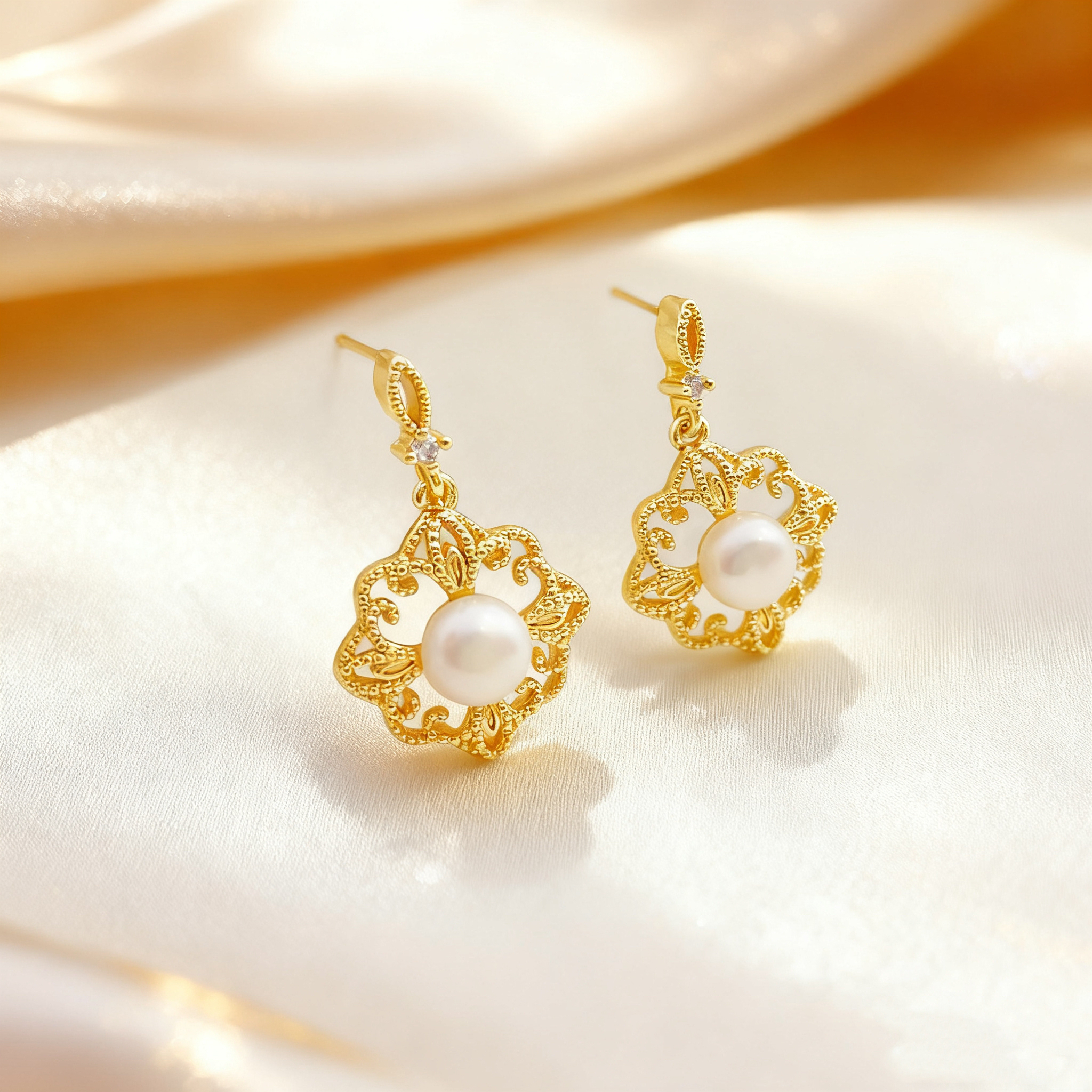 Long and elegant stud earrings for women details Picture