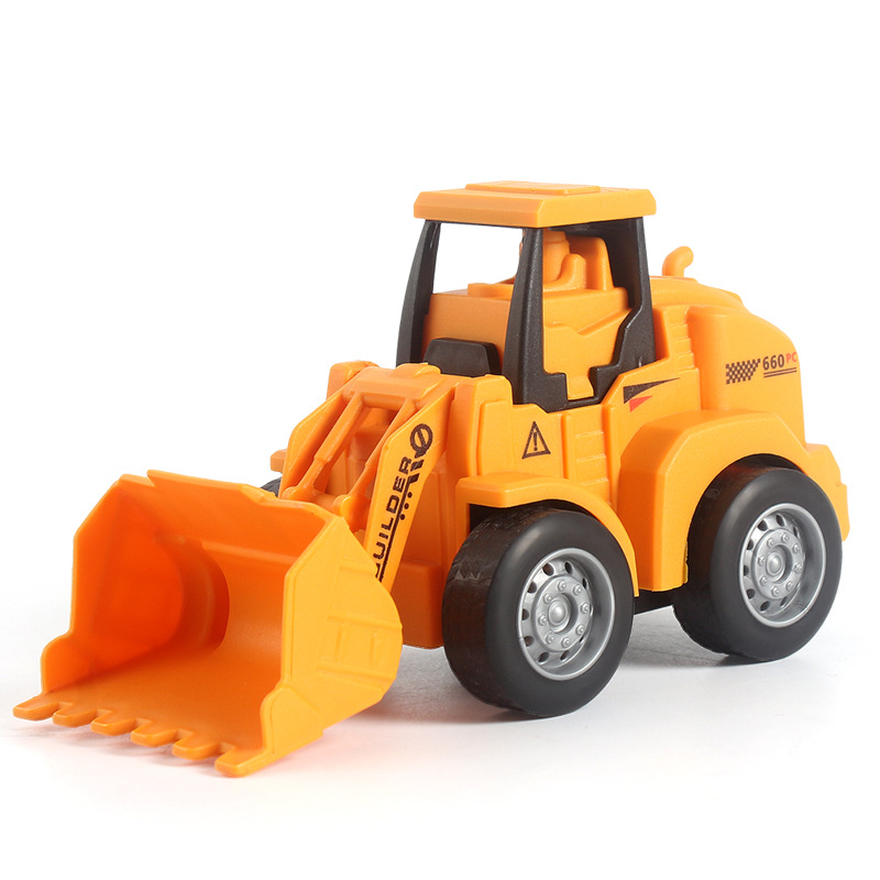 hot selling product children press sliding engineering vehicle excavator bulldozer fun simulation toy car factory direct sales details Picture