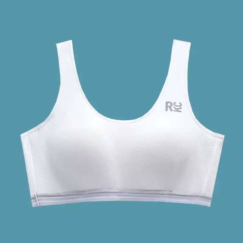 girl's bra sports underwear women's white vest student middle school students girl puberty thin Item Picture