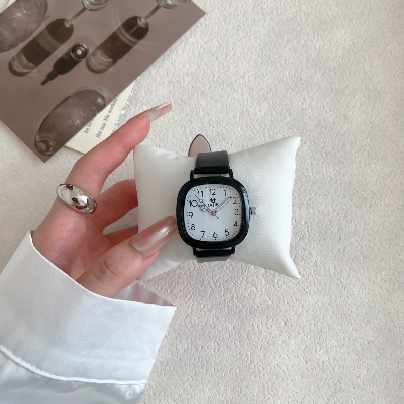 2025 new watch women's ins good-looking junior high school students children niche mute civil servant exam table Item Picture