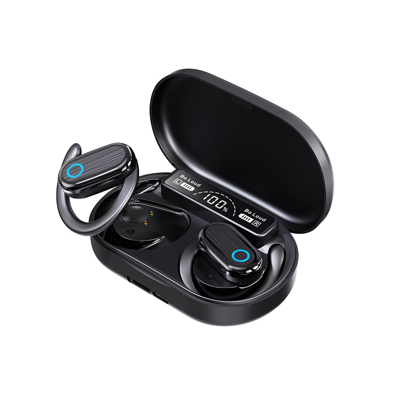x95 e-commerce hot-selling product rotating ear-mounted bluetooth headset led digital display long endurance sports open ows headset details Picture