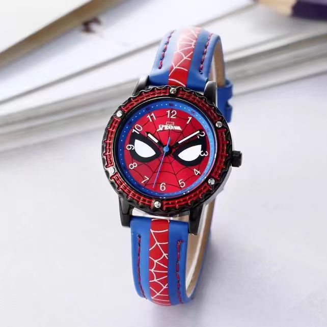 fashion children's cool cartoon watch boy spider student waterproof quartz watch luminous pointer table wholesale Application Scenario