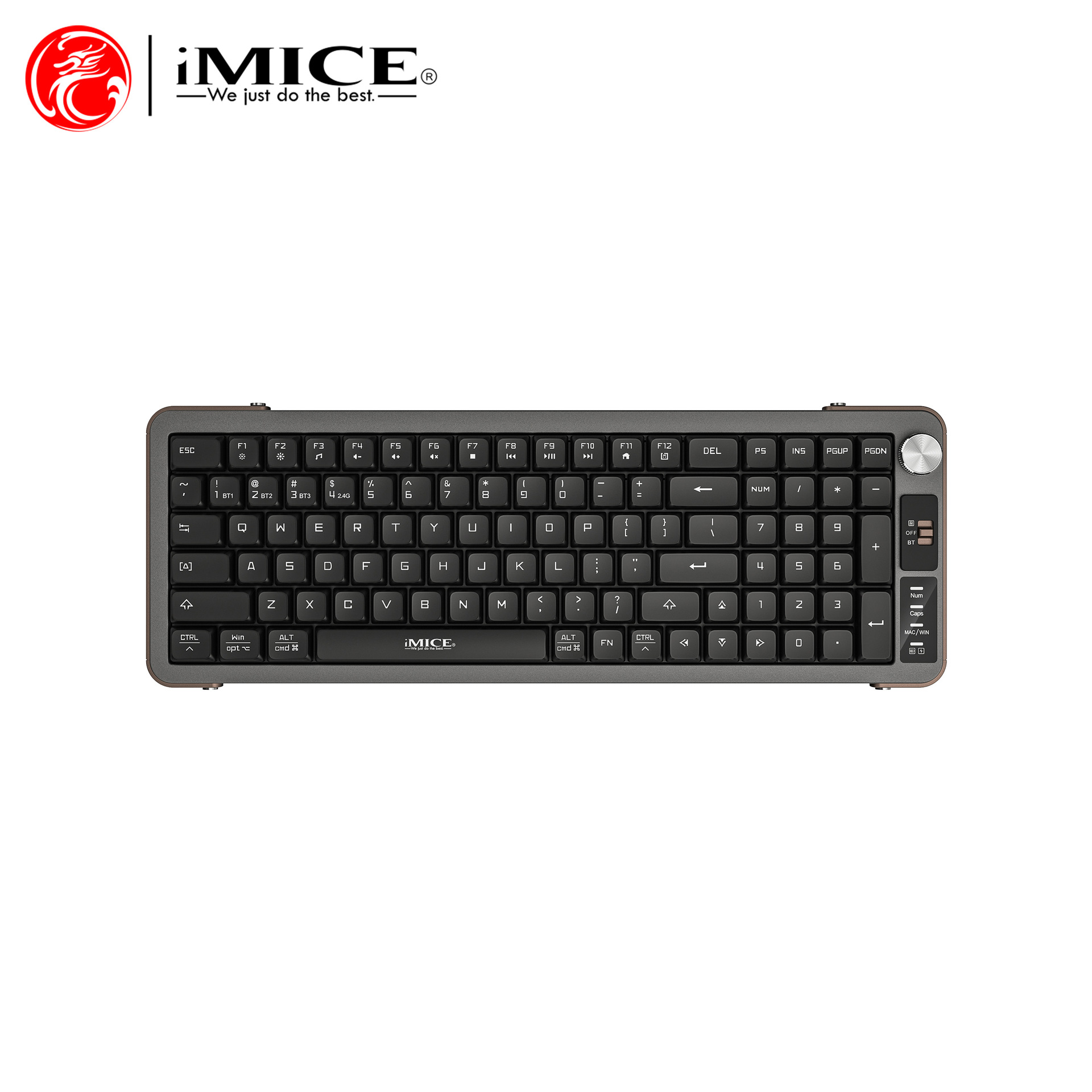 private model 2025 hot sale scissor x frame rechargeable dual-mode elastic feel 2.4g bluetooth keyboard an-800 Specification drawing