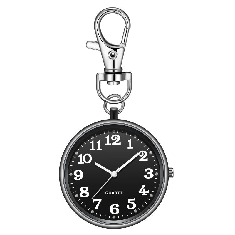 examination exclusive old children student pocket watch clear large number literal keychain pocket watch nurse's watch only watch time Specification drawing