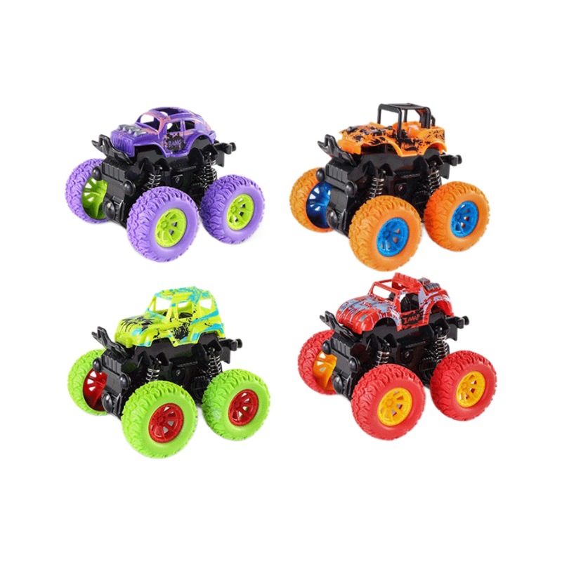 cross-border tiktok children's toy four-wheel drive inertia stunt off-road vehicle drop-resistant boy toy car stall toy wholesale Item Picture