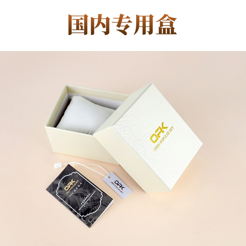 foreign trade cross-border hot square men's steel belt watch business calendar quartz waterproof wrist watch one piece dropshipping details Picture