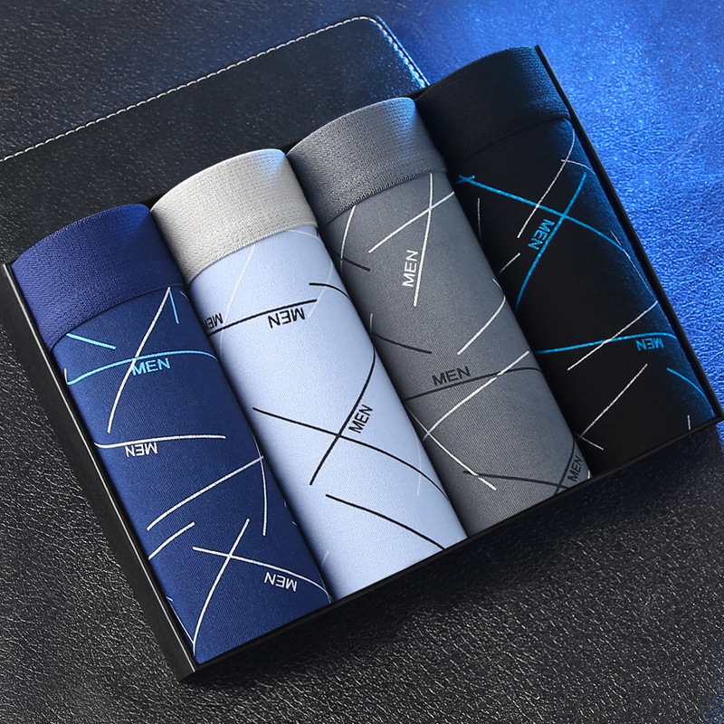 [new product best-selling] men's underwear men's boxers youth mid-rise boxers boys large size shorts underpants full figure