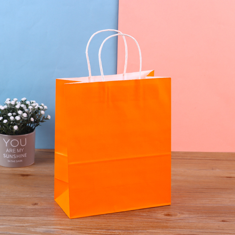 factory in stock kraft paper bag coffee milk tea takeaway kraft paper packing bag clothing baking gift handbag Application Scenario