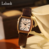 laboli new retro roman scale wine barrel plate light luxury high-grade sense bamboo pattern belt quartz watch wholesale Application Scenario