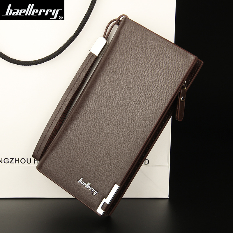 new large capacity business men wallet zipper multifunctional clutch long wallet card holder wholesale wallet full figure