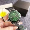 green sports men's watches waterproof luminous quartz watch stainless steel belt luminous calendar diving watch for men Item Picture