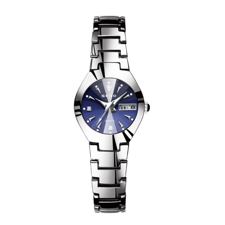 source manufacturer watch wholesale southeast asian hot quartz watch double calendar women's waterproof women's watch one piece dropshipping watch Specification drawing