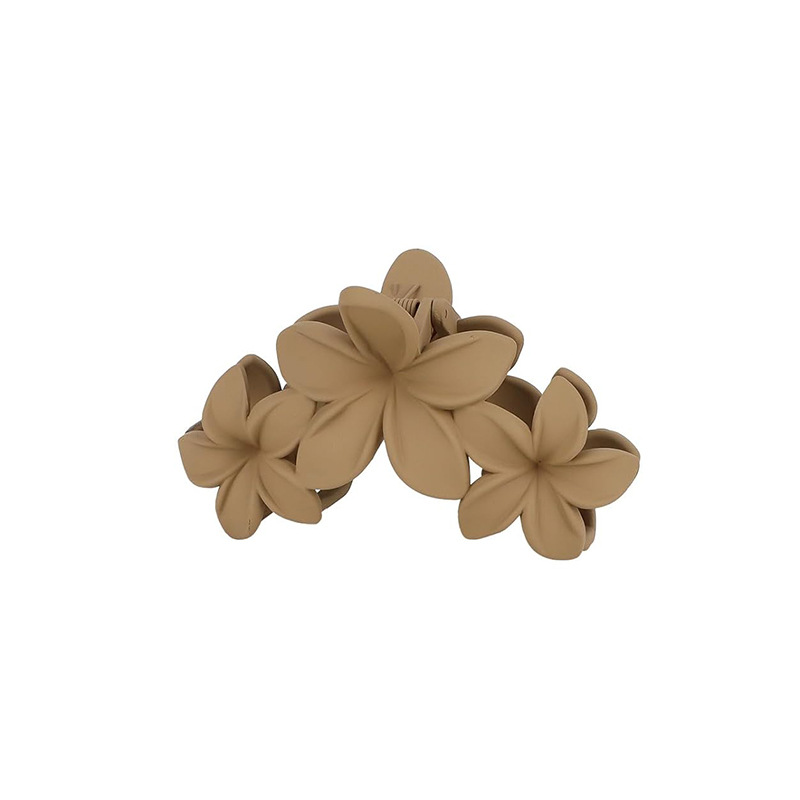 cross-border european and american flowers barrettes women's retro temperament wild updo hair clip barrettes sub-headdress frosted shark clip hair claw headdress Application Scenario