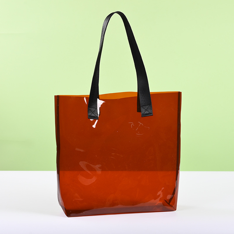 spot pvc transparent jelly pack handbag thickened red wine drink packaging bag wedding candy gift bag customization details Picture
