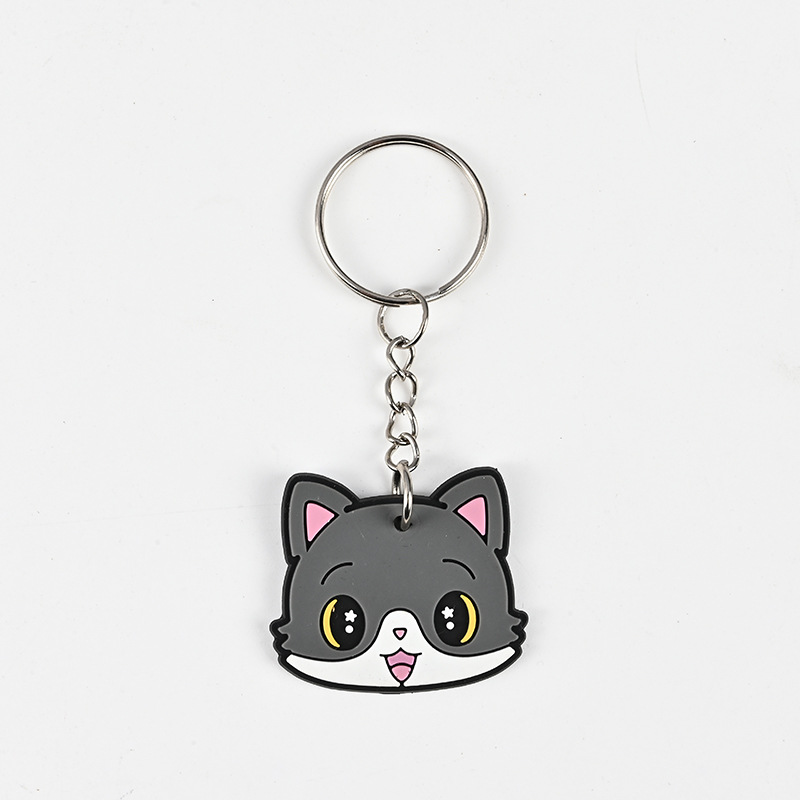 cute cartoon cartoon keychain bag car diy pendant color ornament accessories pvc flexible glue customization Item Picture