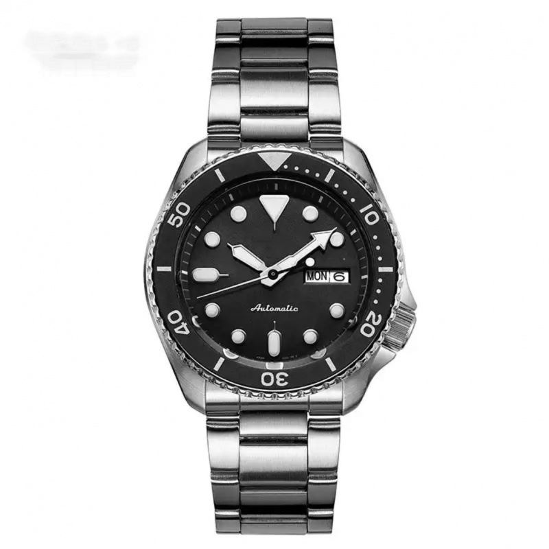 2024 round ordinary casual spiral watch crown single folding buckle business casual quartz men's pointer watch full figure