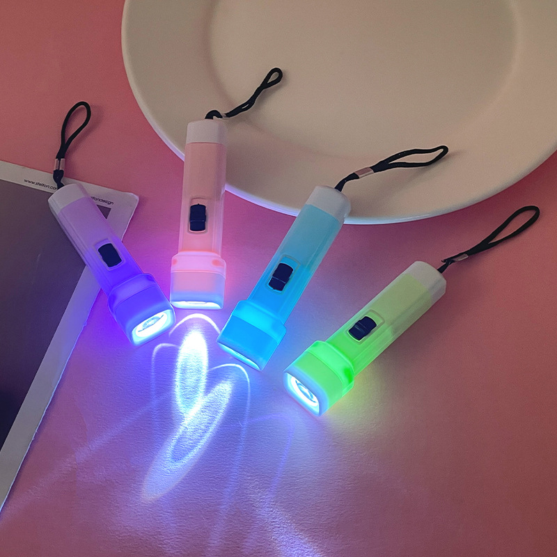 new macaron color small flashlight high light flashlight lighting led wholesale stall practical small household appliances gifts details Picture