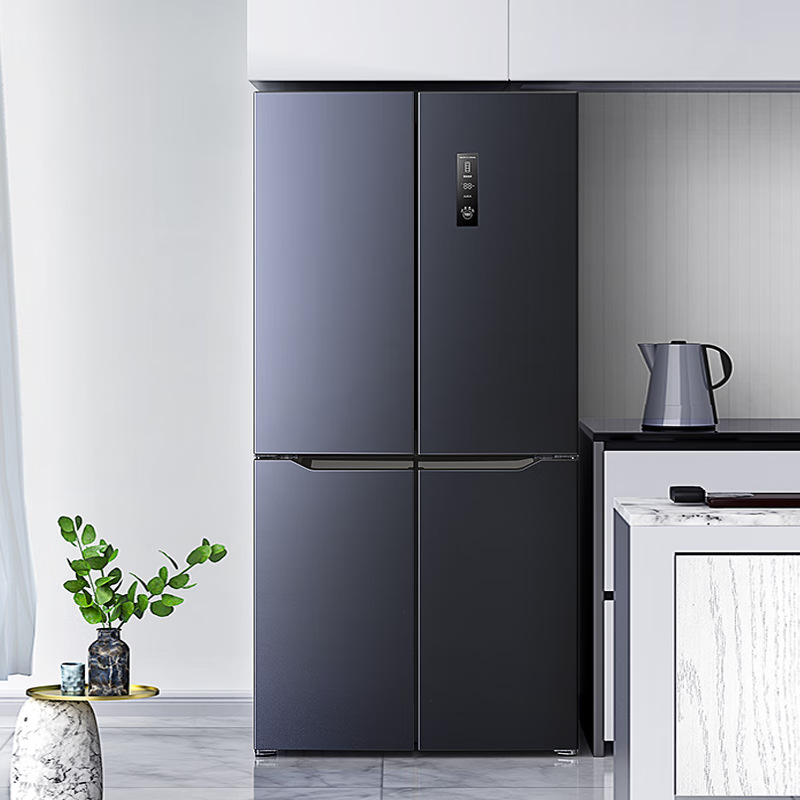 skyworth refrigerator good-looking cross double-door air cooling frostless grade i energy efficiency household refrigerator bottom noise 425 liters full figure