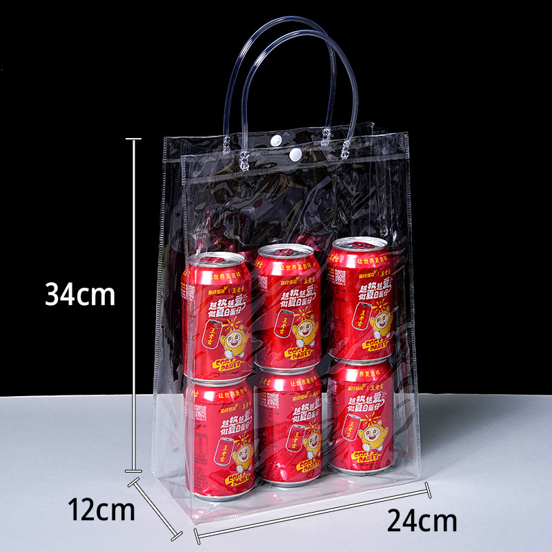 pvc transparent handbag custom printed logo hand gift high sense wedding candy gift hand bag custom Application Scenario